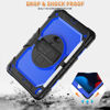 Picture of Timecity Case for iPad 9th/ 8th/ 7th Generation 10.2 inch (Case for iPad 9/8/ 7 Gen): with Strong Protection, Screen Protector, Hand/Shoulder Strap, Rotating Stand, Pencil Holder - Dark Blue