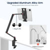 Picture of Purboah Tablet Stand Holder for ipad,Portable Monitor Stand Holder 15.6'',16'',Webcam Camera Ring Light Desk Mount with 360°Rotate Base,Fits for 4.7-16" Phone,Kindle,Fire HD,Nintendo Switch