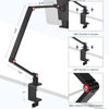 Picture of Purboah Tablet Stand Holder for ipad,Portable Monitor Stand Holder 15.6'',16'',Webcam Camera Ring Light Desk Mount with 360°Rotate Base,Fits for 4.7-16" Phone,Kindle,Fire HD,Nintendo Switch