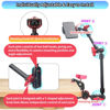 Picture of JEBUTU 22"/57cm Adjustable Magic Arm with Super Clamp Camera Mount, Articulating Arm Friction Magic Arm Camera Mount Clamp with 1/4" Thread for LED Light Microphone Video Rig Tripod