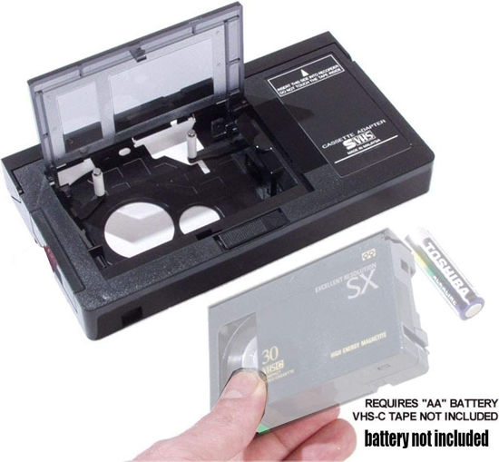 VHS-C Cassette Adapter Compatible With VHS-C SVHS Camcorders Jvc Rca Panasonic Motorized Vhs Cassett 550