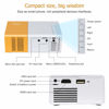 Picture of Meer Mini Projector,Portable Movie Projector,Smart Home Projector,Neat Projector for iOS,Android,Windows,PS5,Laptop,TV-Stick,Compatible with HDMI,USB,Audio,TF Card,AV and Remote Control