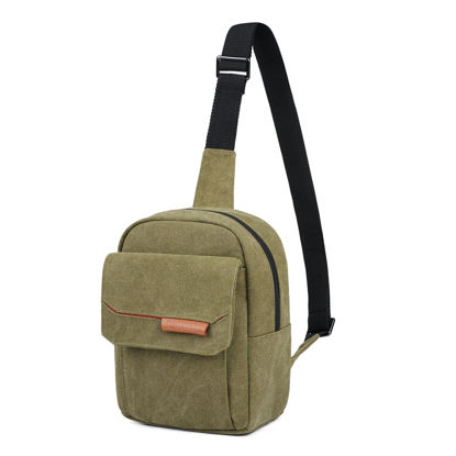 Picture of Tullio Small Camera Bag for Photographer Canvas Sling Bag Purse Waterproof Dslr Bag Compatible with Nikon Sony for Men and Women