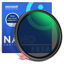 Picture of NEEWER 55mm True Colors Variable ND Filter ND2-32 (1-5 Stops) Limited Neutral Density Filter with Putter, Multi Coated HD Optical Glass/No X Cross/Aluminum Frame/Water/Scratch/Fingerprint Resistant