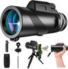 Picture of Monocular-Telescope 80x100 High Powered Monocular with Tripod and Smartphone Adapter High Definition Monoculars for Adults Suitable for Hiking Hunting Stargazing Black