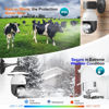 Picture of SYMYNELEC Light Bulb Security Camera Outdoor Waterproof 2.5K, 2.4GHz Wireless WiFi Light Socket Cam with AI Human Motion Detection Tracking 4MP Color Night Vision Siren Alarm Works with Alexa Google