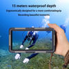 Picture of Professional Waterproof Diving Case for Snorkeling, 15M/50FT Underwater Photo & Video Protective Housings with Lanyard for iPhone 15/14/13/12/11 Pro Max/XR/XS/X Samsung Galaxy S24/S23/S22/S21 etc.