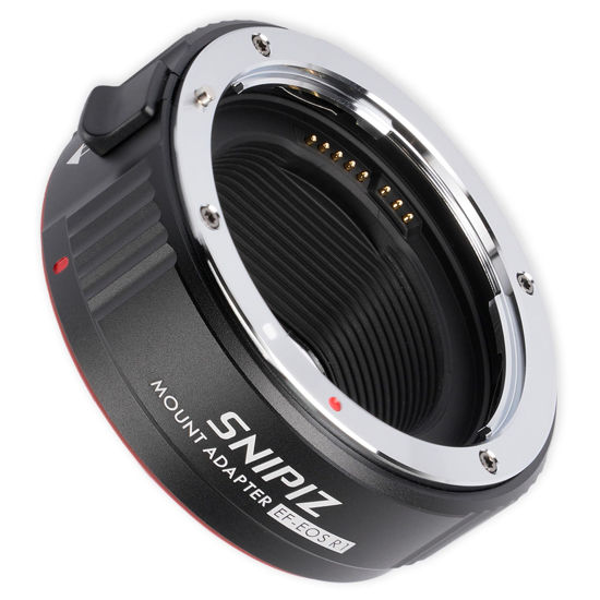 Picture of SNIPIZ Lens Mount Adapter EF-EOS R Auto-Focus Lens Converter Compatible with Canon EF/EF-S Lens for Canon R Mount Camera EOS R, RP, R3, R5, R6, R6II, R7, R8, R10, R50, R100