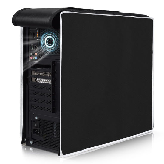 GetUSCart PC Computer CPU Host Dust Cover, Waterproof Desktop Mid