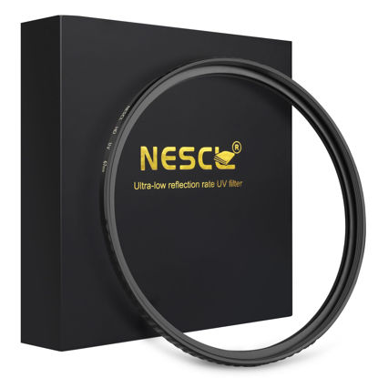Picture of NESCL 67mm UV Protection Filter 30 Multi-Layer Coatings HD Optical Glass/Ultra-Slim Brass Frame/Low Reflection/Scratch Resistant Ultraviolet UV Filter for 77mm Camera Lens