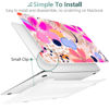 Picture of DONGKE Compatible with MacBook Air 13 inch Case 2021 2020 2019 2018 Release A2337 M1 A2179 A1932 with Retina Display & Touch ID, Plastic Hard Shell & Keyboard Cover - Floral Artistic
