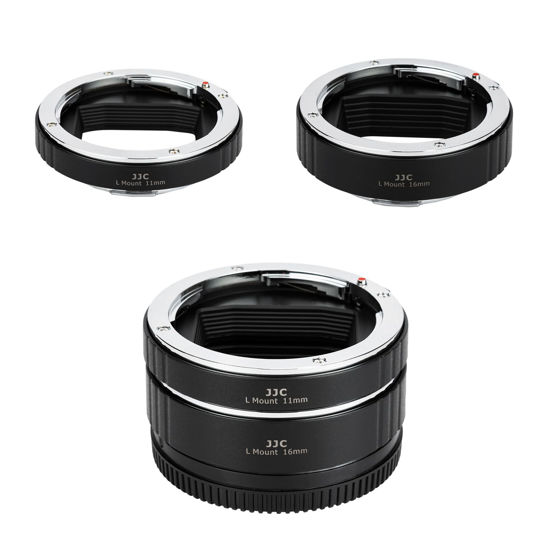 Picture of JJC L Mount Auto Focus Macro Extension Tube Ring Set for Panasonic Lumix DC-S9 DC-S5II S5 IIX S5 BS1H S1H S1R S1 Sigma FP L FPL FP Leica SL2-S SL2 L Mount Cameras & Lenses