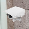 Picture of Angoily Universal Sun Rain Shade - Survielance Camera Shield Cover Camera Top Protection Monitor Guard Doorbell Cover for Sun Rain Bad Weather for Ring Dome Bullet White