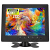 Picture of Qcvoruno 8 inch LCD Security Monitor & Displays,Built-in Dual Speakers Portable Monitor,800 * 600 Resolution,BNC/AV Input,Suitable for CCTV TV CCD DVD