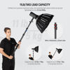 Picture of NEEWER 7.5ft/230cm Boom Pole Stand, Portable Telescopic Aluminum Handheld Light Stand with 1/4" 3/8" 5/8" Screw/Flip Lock/Shoulder Strap for Strobe Light Flash Microphone, Max. Load 11LB/5KG, MS-230C