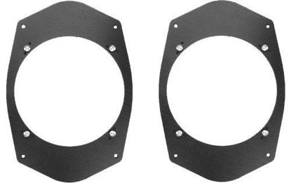 Picture of Universal 6"x9" 6x9 to 5 1/4" 5.25" Speaker Adapter Spacer Rings - SAK045_475-1 Pair