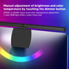 Picture of PUSOKEI Computer Monitor Lamp, Curved Screen Monitor Light Bar for Eye Caring, Touch Dimming, No Screen Glar e, 7 Color RGB Light Effect, USB C LED Computer Lamp for Desk,Gaming
