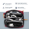 Picture of Tech Bag Organizer - Small Electronics Organizer Pouch for Travel - Premium Travel Case with Leather Accents - Mesh Pocket for Cables, Cords and Chargers (Red)