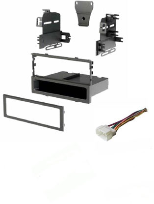 Picture of Single DIN Car Stereo Install Kit and Wire Harness Made for Honda: 1998-2002 Accord, 1999-2000 Civic, 1996-2006 CR-V, 2003-2004 Element; 05-11 Element (LX Trim only), 99-04 Odyssey, 99-01 Prelude