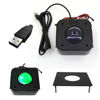 Picture of USB Arcade Game Trackball Mouse Illuminated LED Round 4.5cm USB Connector with Bracket Kit