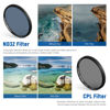 Picture of NEEWER 67 mm ND+CPL + Effect Filter Set with Mobile Phone Lens Clamp, Polarising Filter ND32, 6 Point Star Filter 4 Graduated Colour Filters Compatible with iPhone 14 Pro Max 13 12 11 X Xs Samsung