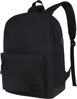 Picture of SUPACOOL Lightweight Casual Travel Backpack with USB Charging Port for Men and Women, Laptop Backpack for College School boys and girls, Bookbag, High School Backpack for Teens (Full Black)