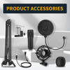 Picture of AMOOX Condenser Microphone,Professional USB Microphone Plug & Play PC Computer Microphone Condenser Cardioid Mic Kit with Adjustable Boom Arm Stand Shock Mount,for Podcast,Streaming,YouTube，Tiktok