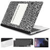 Picture of DONGKE Compatible with MacBook Air 13 inch Case 2021 2020 2019 2018 Release A2337 M1 A2179 A1932 with Retina Display & Touch ID, Plastic Hard Shell & Keyboard Cover - Composition Book