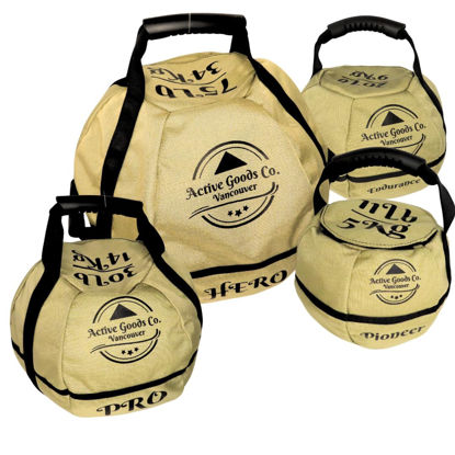 Picture of Active Goods Co. Kettlebell Sandbag for fitness workout, bag comes empty, sand available as filling (20Lb/9Kg)