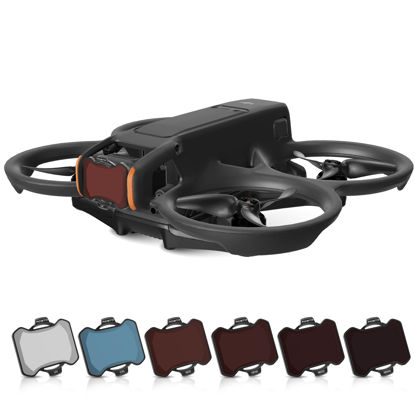 Picture of RCGEEK ND Filters Set for DJI Avata 2 Accessories, 6 Pack Plastics Gimbal Camera Len Filters for DJI Avata 2 (CPL, UV, ND8, ND16, ND32, ND64)