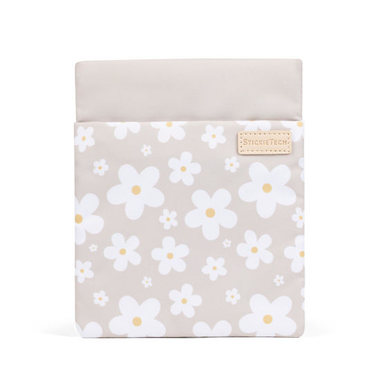 Picture of StickieTech Kindle Sleeve Pouch | Water-Resistant Material | Compatible with Kindle Basic 6" & Kindle Paperwhite 6.8" | Padded Case with 2 Hidden Zippered Pockets (Simply Daisy)
