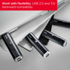 Picture of SanDisk 256GB Extreme PRO USB 3.2 Solid State Flash Drive - Up to 420MB/s, Durable Aluminum Metal Casting - SDCZ880-256G-GAM46,Black
