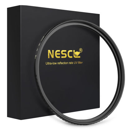 Picture of NESCL 58mm UV Protection Filter 30 Multi-Layer Coatings HD Optical Glass/Ultra-Slim Brass Frame/Low Reflection/Scratch Resistant Ultraviolet UV Filter for 58mm Camera Lens