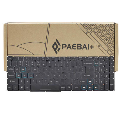 Picture of PAEBAI+ Replacement Laptop Keyboard Backlit Compatible with Acer Aspire Nitro AN515-57 AN515-45 US Keyboard Without Pointer