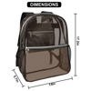 Picture of Neurora Clear Backpack Heavy Duty TPU Transparent Backpack for Sports,Work,Security Travel.(Black)