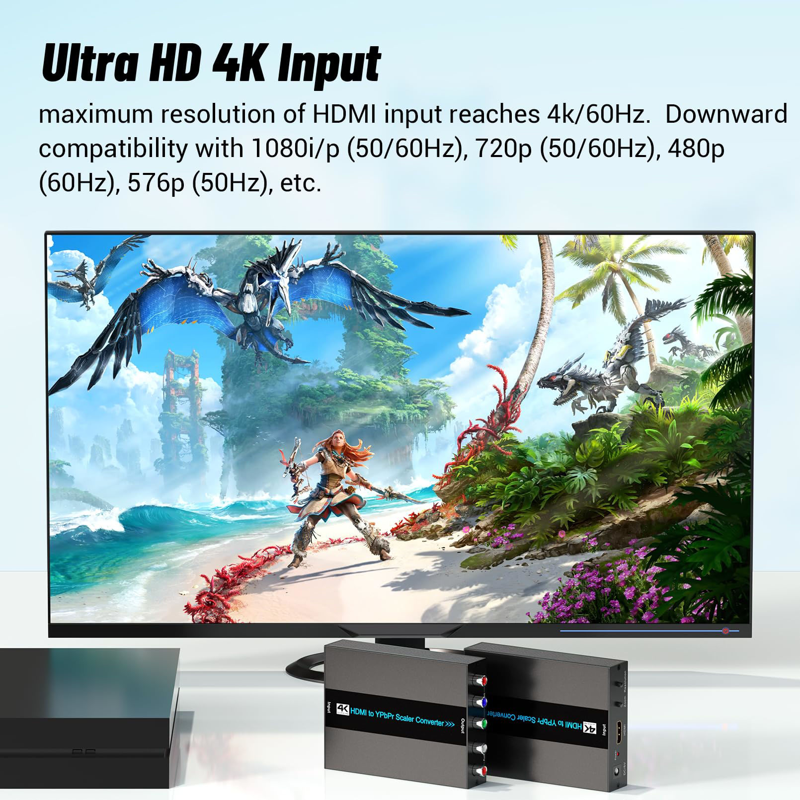 GetUSCart- EASYCEL 4K/60Hz HDMI to Component Converter with Scaler ...