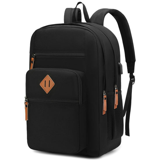 Picture of NEOREAL Laptop Backpack for Work, College, Travel, Daily Backpacks for Men Women, Computer Bag Fits 15.6 Inch Notebook, Black