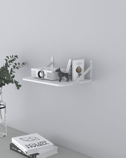 GetUSCart- AREAJD White Small Mini Projector Shelf/Modem Shelf/Router ...