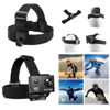 Picture of TIMNUT Action Camera Accessories Kits Bundle, 4k Camera Car Suction Cup Mount/Head Strap Mount/Chest Harness/360° Rotating Helmet Base/Magnetic Holder/Bicycle Handlebar Stands