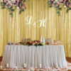 Picture of Sugargirl Gold Sequin Backdrop Curtain 2 Panels 2FTx8FT Glitter Gold Background Drapes Sparkle Photography Backdrop for Party Wedding Birthday Wall Decoration