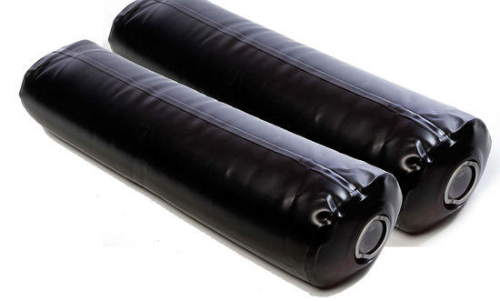 Picture of Sandbag Filler Bags Sand or Water - Universal Filler tubes can be filled with either Sand or Water - Two Pack of 25lb Fillers That Can Be Used with Sand or Water - 19" X 3" When Filled