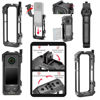Picture of Aluminum Frame Cage Sticky Lens Guard Set Screen Protector for Insta360 X3 X 3 Accessories Kit Anti-scratch Metal case Housing Shell Tempered Glass Protective Film Cover