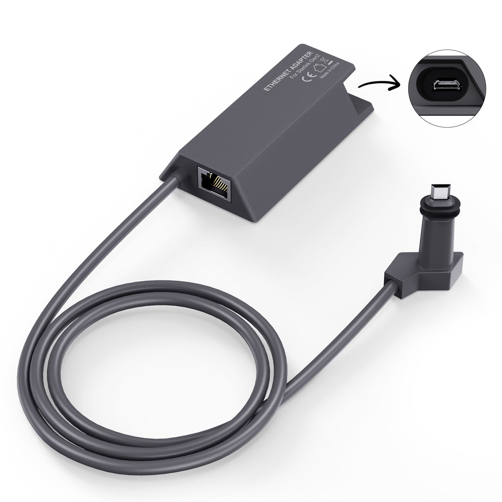 Adaptador PoE USB REVODATA - Conversor 48V Para 5V 2.4A Gigabit