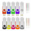 Picture of USB 32GB Flash Drive 10 Pack, ABLAZE USB 2.0 Memory Stick with Lanyards Swivel Thumb Drives Bulk USB Drive 32GB Pendrive Jump Drive Zip Drive(32GB USB 10 Pack, Mixcolor)
