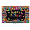 Picture of Mexican Fiesta Themed Happy Birthday Backdrop Mexico Cinco De Mayo Party Decorations Fiesta Banner Carnival Supplies Photo Booth Background