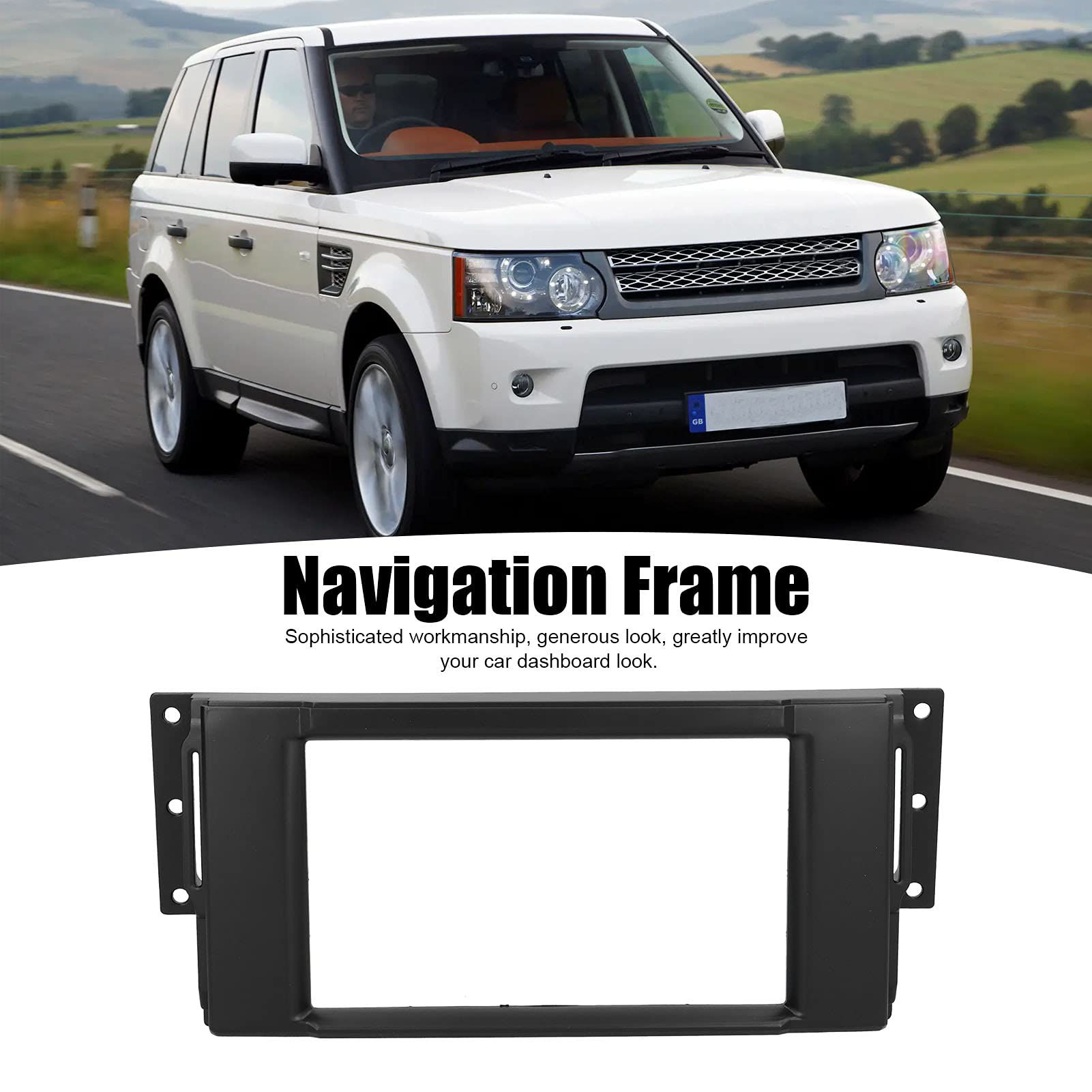 GetUSCart- Double DIN Installation Dash Kit, Fydun Black ABS 2 Din ...