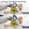 Picture of Uniter 2.5K 4MP Baby Monitor with Camera and Audio, 360° Pan/Tilt Pet Camera with Phone App, 2.4/5GHz WiFi Indoor Security Camera, Color Night Vision, 2-Way Audio, Motion Detection Tracking