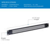 Picture of RackPath 1U Blank Rack Mount Panel Spacer with Venting (10 Pack) for 19in Server Rack Enclosure or Network Cabinet