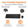 Picture of Amazon Basics Full-Sized Wireless Keyboard & Mouse Combo, 2.4 GHz USB Receiver, QWERTY Layout, Black