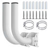 Picture of Universal Wireless Bridge Bracket Mount, J Pole Mount Accessory for Outside TV Antenna, Pole and Wall-Mounted Mount for Outdoor AP Access Point Client Bridge CPE(2 Pack)